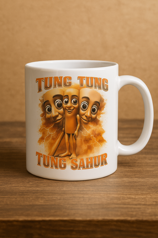 Tung Tung Tung Sahur Baskılı Porselen Kupa Bardak