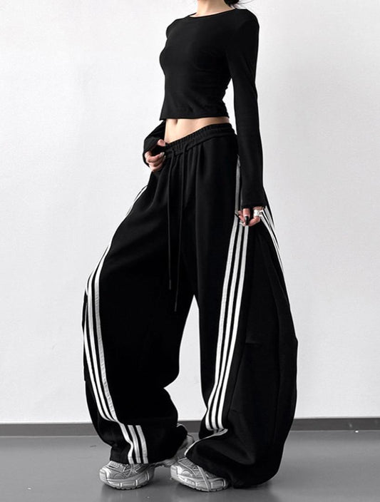 Subcore Balloon Oversize Beli İpli Baggy Eşofman Altı