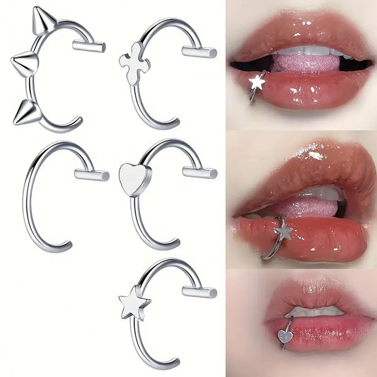 Y2K Dudak Sahte Piercing