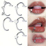 Y2K Dudak Sahte Piercing