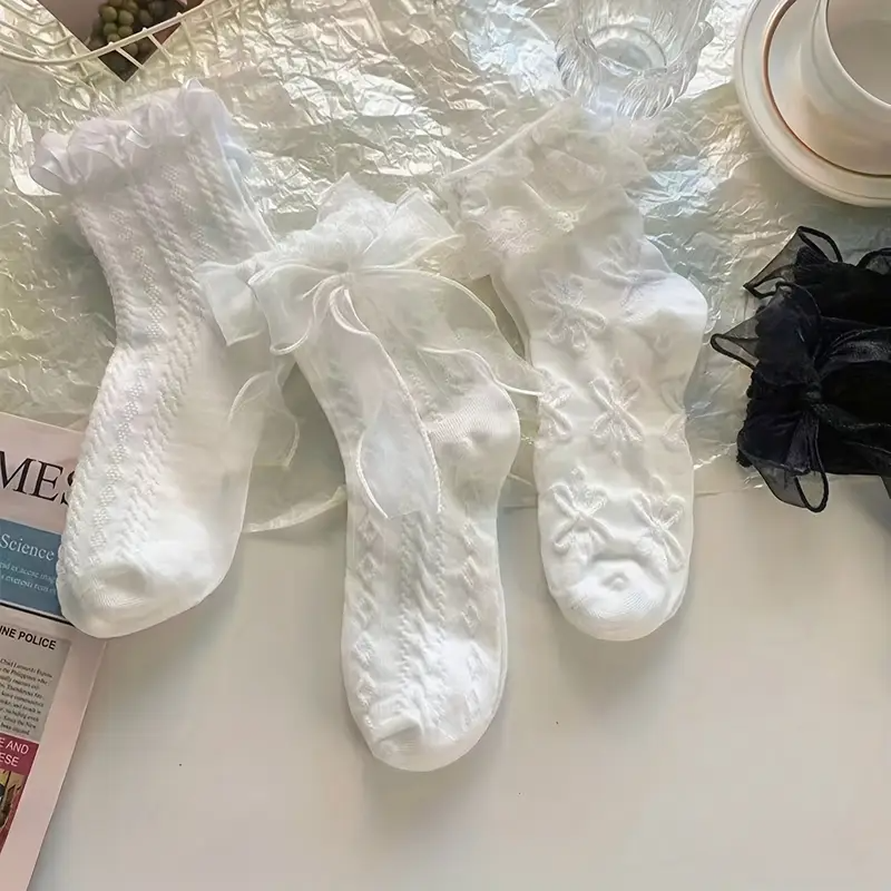 Dantel Detail Ithal Çorap