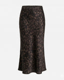 Retro Bohem Jakarlı Fermuarlı Etek