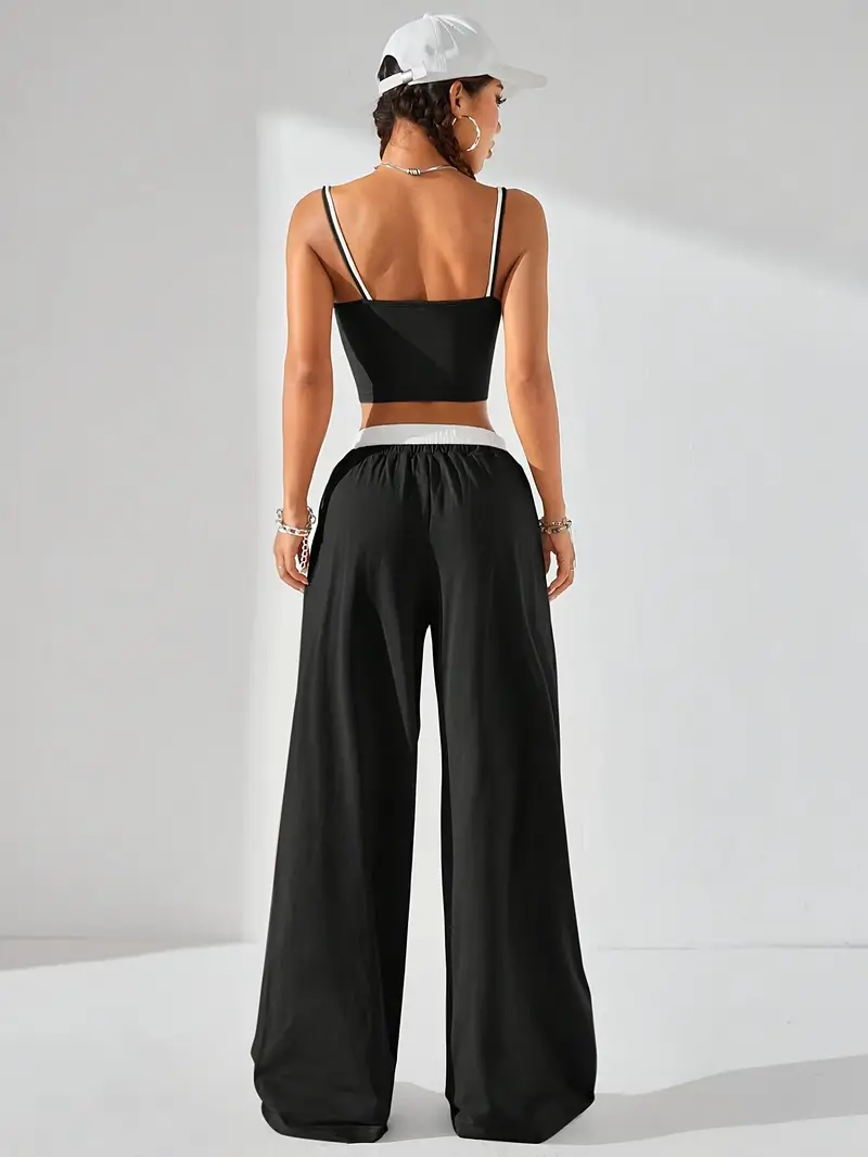 Basic Oversize Bel İp Detaylı Baggy Eşofman Altı