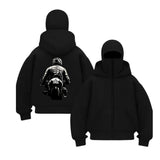 Balaclava Touz Motobike Baskılı Ninja Hoodie Sweatshirt