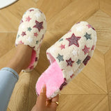 Y2K Star Peluş Terlik