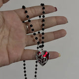 Y2K Gothic Heart Design Kolye
