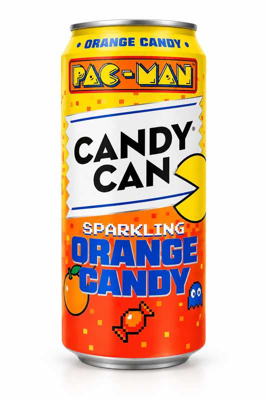 Pac-Man Candy Can Sparkling Orange Candy 355 ml