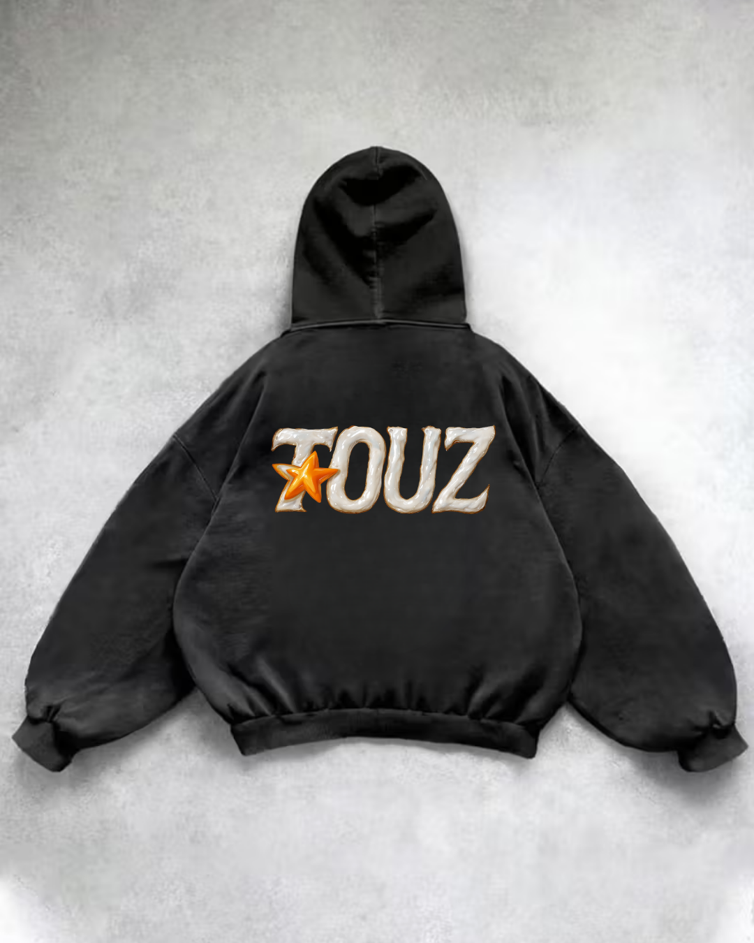 Yıkamalı Touz Kapüşonlu Sweatshirt Hoodie