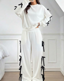 Ribbon Detail Alt Üst Eşofman Takımı