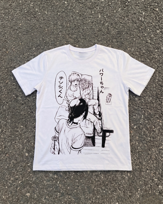 Anime Chainsaw Man Baskılı Unisex Oversize T-Shirt