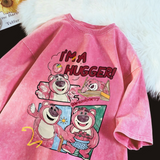 Yıkamalı I'm Hugger Oversize Vintage T-shirt
