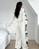 Ribbon Detail Alt Üst Eşofman Takımı