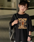 Tung Tung Tung Sahur Baskılı Kids Unisex Oversize T-Shirt