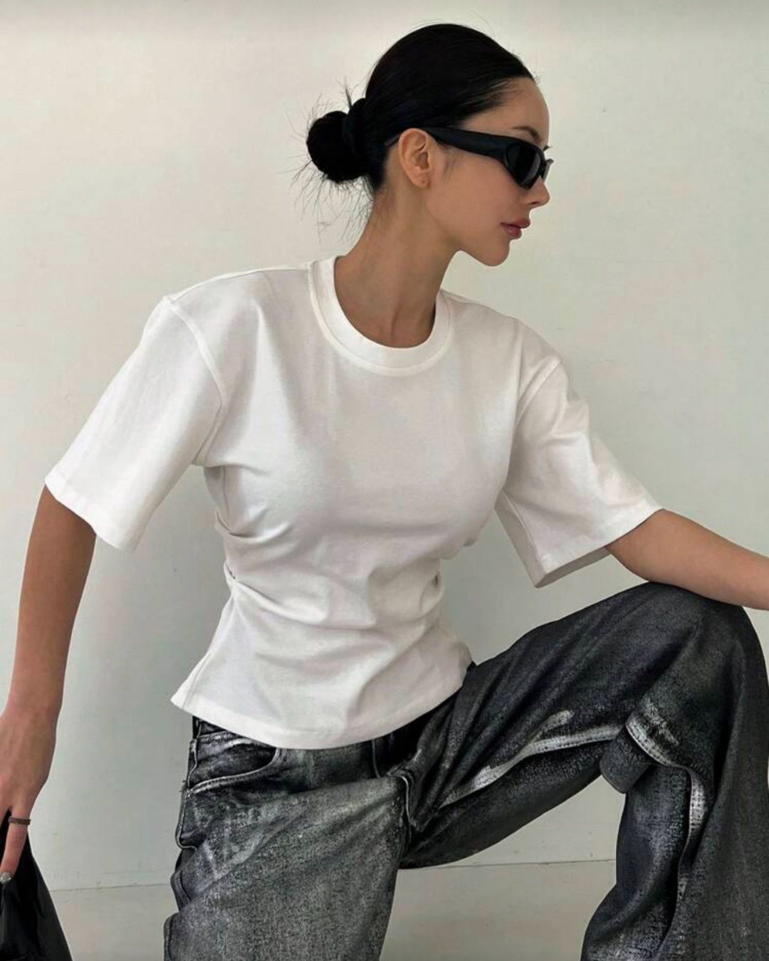 Chic Tasarım Yırtmaç Detaylı Bluz