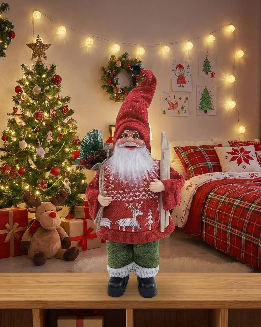 Noel Baba 30-35 cm, Merry Christmas Biblo