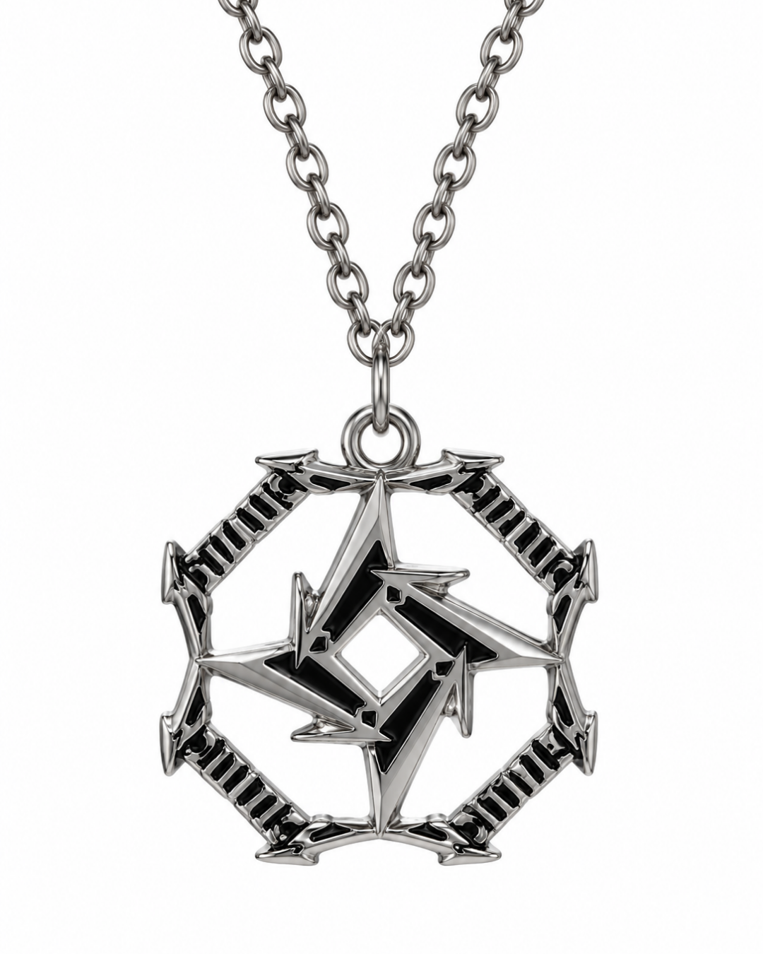 Rock & Metal Tarzı Metallica M-Star Uçlu Unisex Kolye