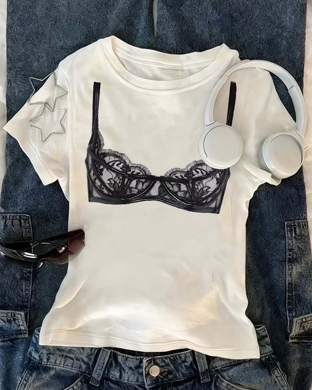 Kemer Boy Retro Gothic Cyber Crop Bluz