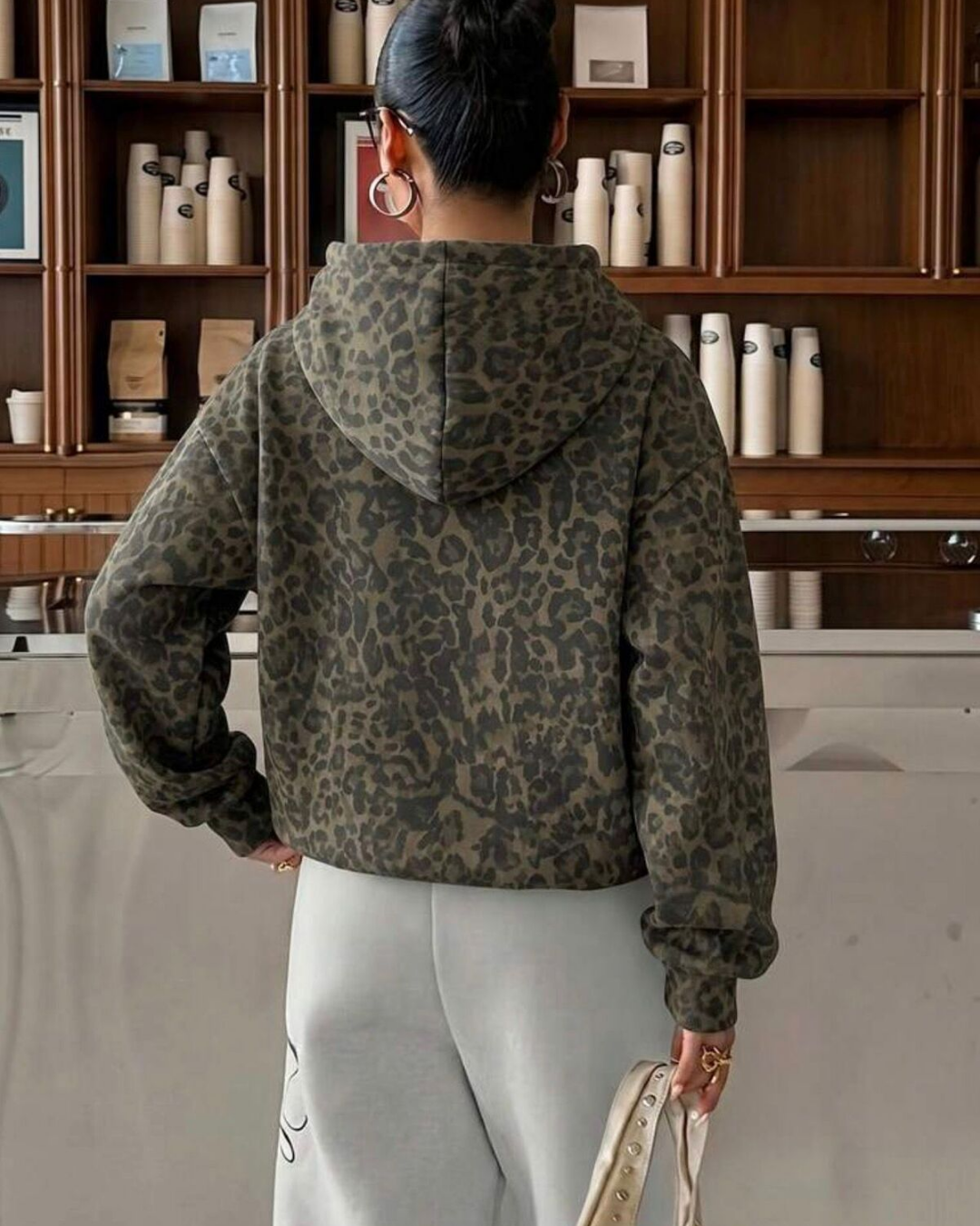 Urban Edge 3 İplik Dijital Baskılı Hoodie Sweatshirt