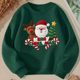 Christmas Design 3 İplik Kalın Young Sweatshirt