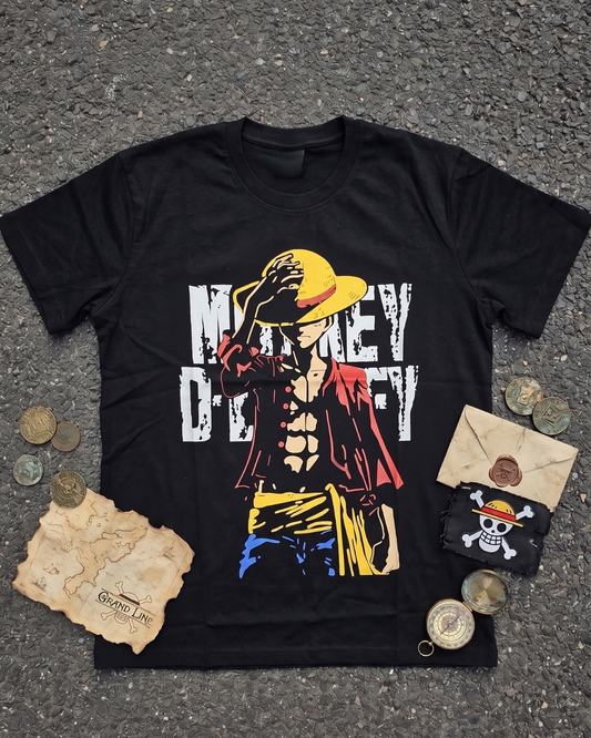 Anime One Piece Baskılı Unisex Oversize T-Shirt