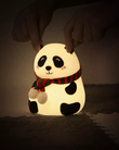 Slikon Renkli Şarj Edilebilir Panda Dokunmatik Gece Lambası