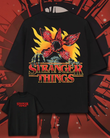 Stranger Things Hellfire Club Baskılı Unisex Oversize T-Shirt