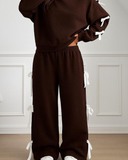 Ribbon Detail Alt Üst Eşofman Takımı