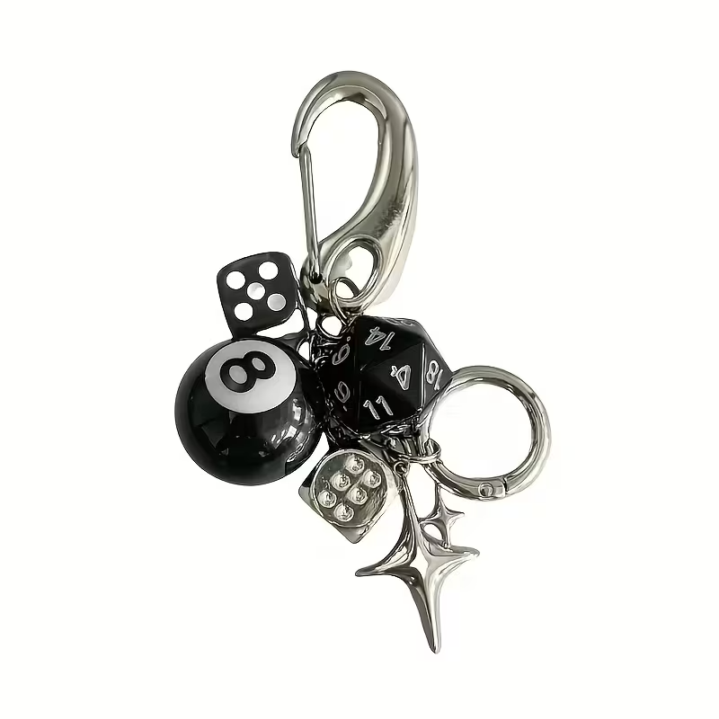 8 Ball Design Charm Anahtarlık