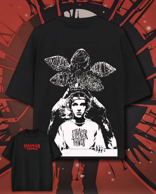 Stranger Things Hellfire Club Baskılı Unisex Oversize T-Shirt
