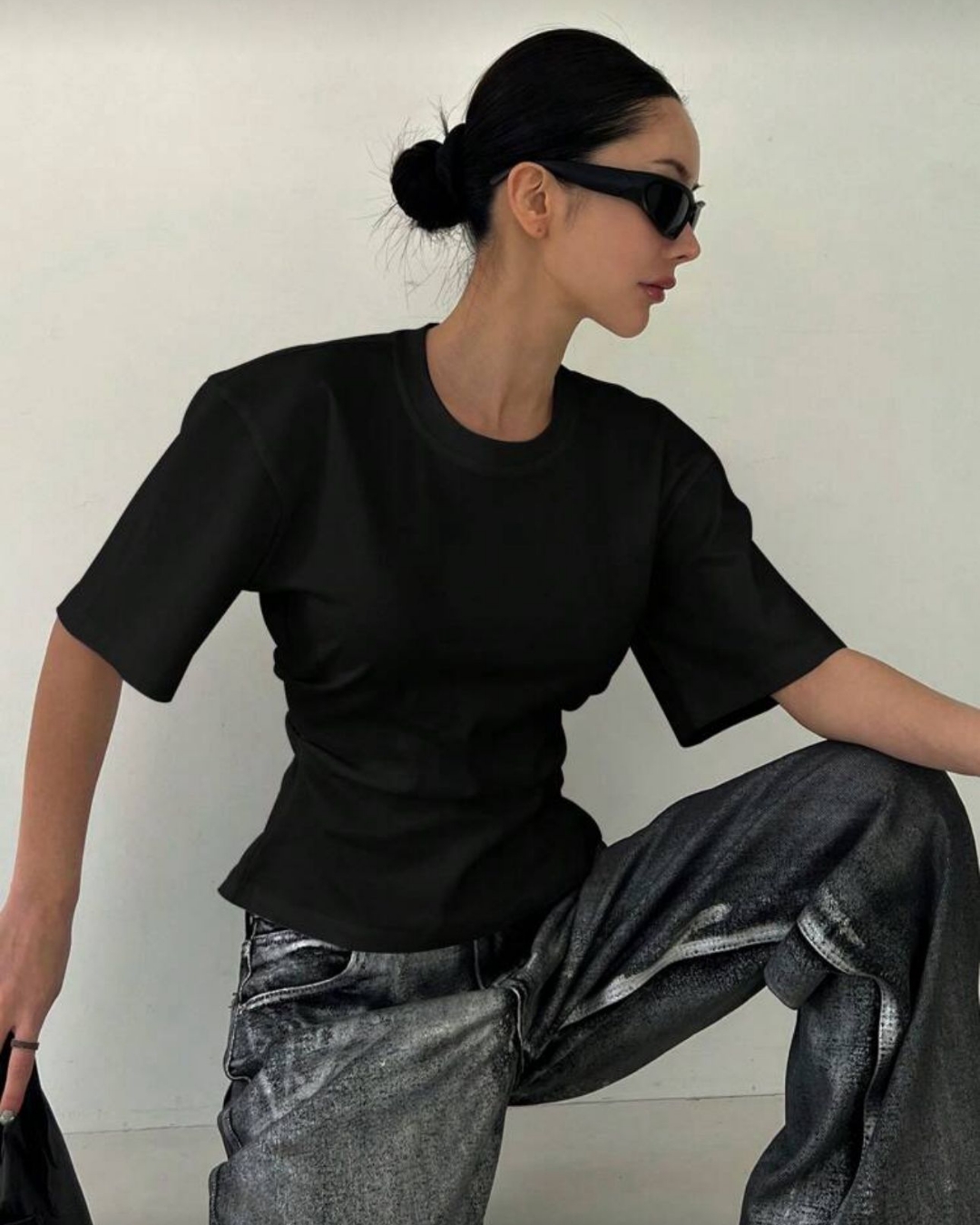 Chic Tasarım Yırtmaç Detaylı Bluz