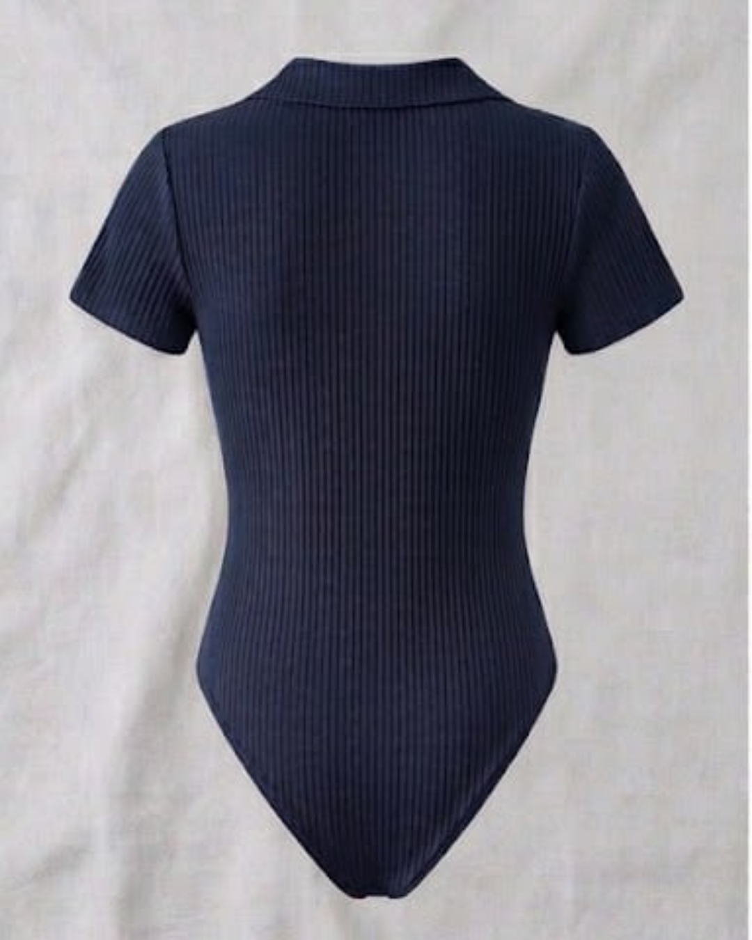 Lacivert Polo Yaka Fitilli Likralı Premium Zıbın