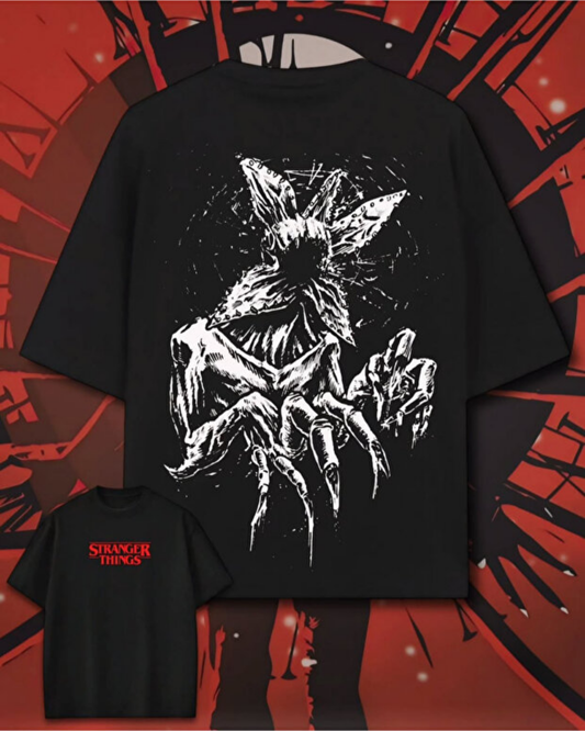 Stranger Things Hellfire Club Baskılı Unisex Oversize T-Shirt