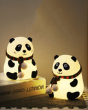 Slikon Renkli Şarj Edilebilir Panda Dokunmatik Gece Lambası