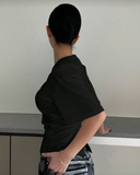 Chic Tasarım Yırtmaç Detaylı Bluz