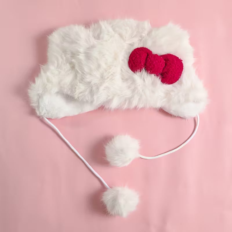 Fiyonklu Peluş Bere