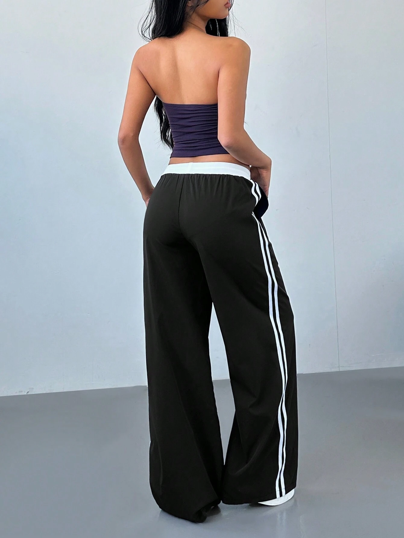 89 Number Oversize Beli İpli Baggy Eşofman Altı