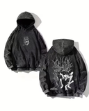 Yıkamalı Spider Man Kapüşonlu Sweatshirt Hoodie