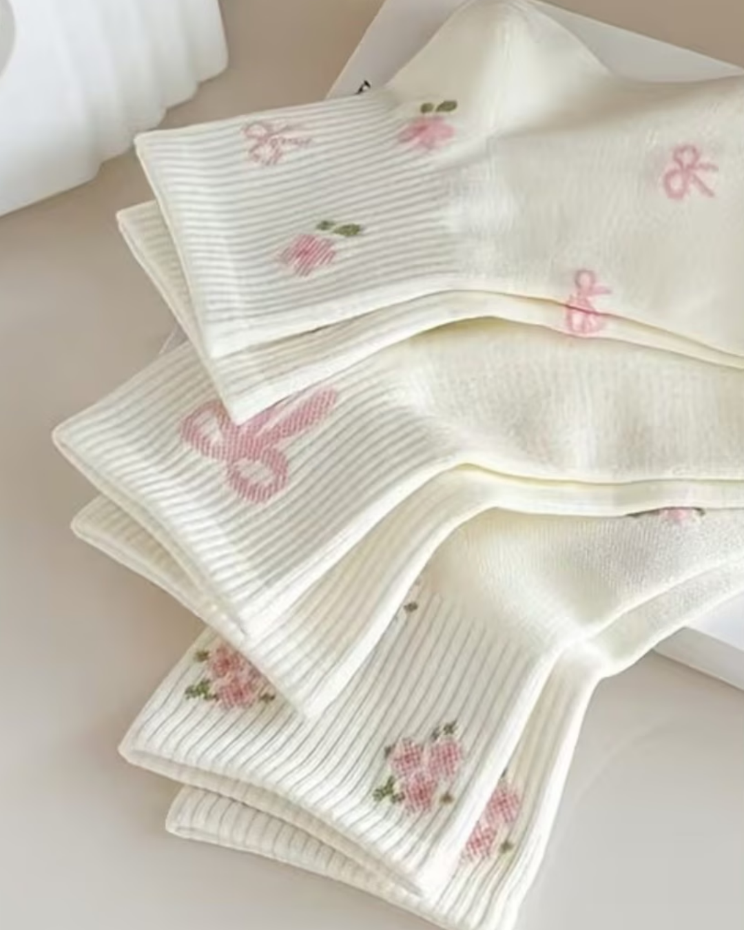 Cute Pinterest Desenli Çorap (5 Çift)