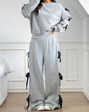 Ribbon Detail Alt Üst Eşofman Takımı