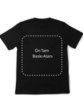 Siyah Kişiselleştirilebilir Unisex Oversize T-Shirt