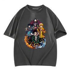 Anime Demon Slayer Baskılı Unisex Oversize T-Shirt