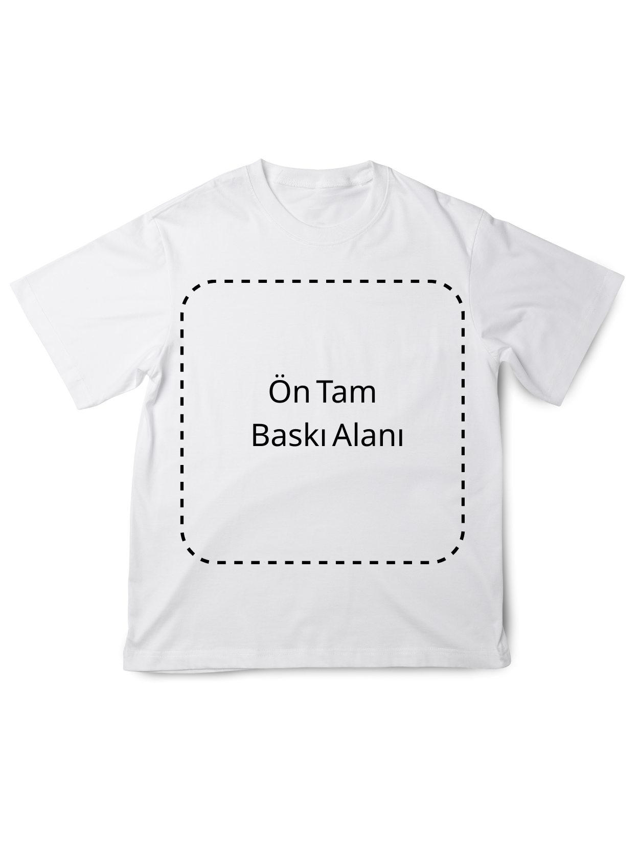 Beyaz Kişiselleştirilebilir Unisex Oversize T-Shirt