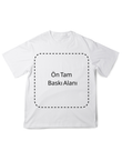 Beyaz Kişiselleştirilebilir Unisex Oversize T-Shirt