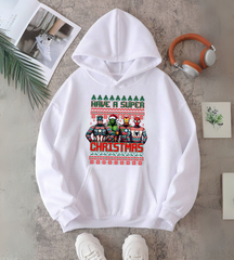 Marvel Merry Christmas Baskılı Kapşonlu Sweatshirt