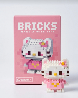 Hello Kitty Küçük Parçacık LEGO Masaüstü Dekorasyonu