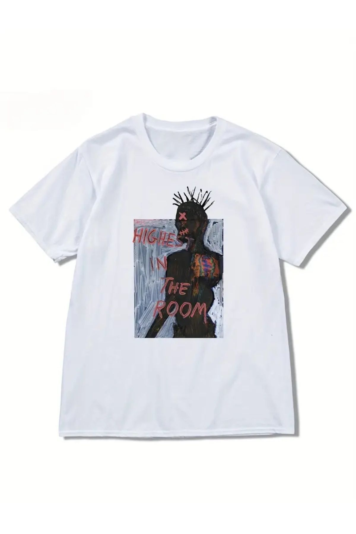 Highest in The Room On Arka Baskılı Unisex Oversize T-Shirt