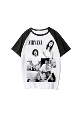 Rock Serisi Nirvana Baskılı Unisex Oversize T-Shirt