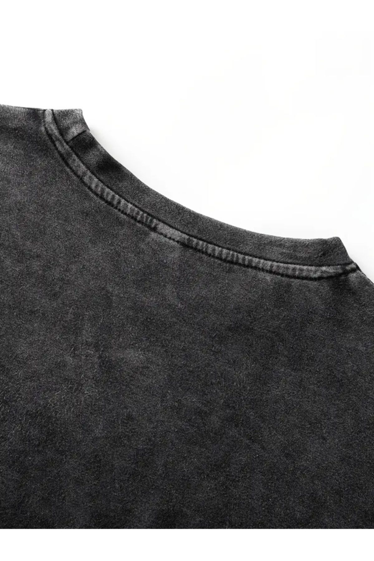 Gothic Baskılı Yıkamalı Vintage Unisex Oversize T-Shirt