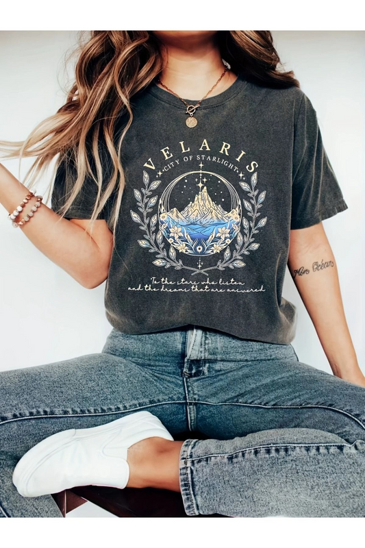 Velaris Yıkamalı Oversize Vintage Tshirt