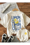 Limoncello Baskılı Unisex Oversize T-shirt